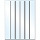 1.18" x 10.6"  Sheet Label