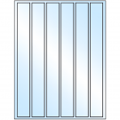 1.18" x 10.6"  Sheet Label