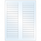 3.125" x 0.5"  Sheet Label