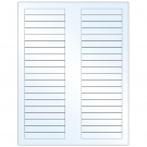 3.125" x 0.5"  Sheet Label