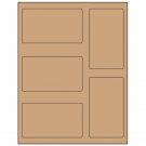 2.7656" x 4.7656"  Sheet Label