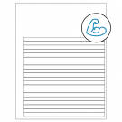 7.625" x 0.375"  Sheet Label