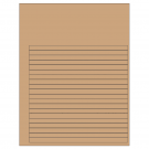 7.625" x 0.375"  Sheet Label