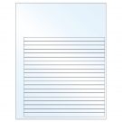 7.625" x 0.375"  Sheet Label