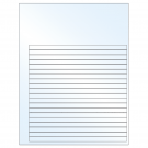 7.625" x 0.375"  Sheet Label