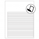 7.625" x 0.375"  Sheet Label