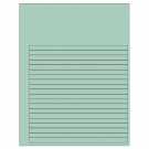 7.625" x 0.375"  Sheet Label