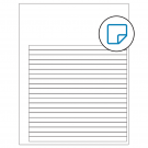 7.625" x 0.375"  Sheet Label