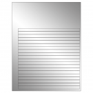 7.625" x 0.375"  Sheet Label