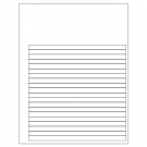 7.625" x 0.375"  Sheet Label