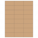 2.83" x 1.375"  Sheet Label