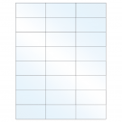 2.83" x 1.375"  Sheet Label