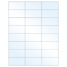 2.83" x 1.375"  Sheet Label