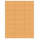 2.83" x 1.375"  Sheet Label