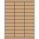 2.83" x 1"  Sheet Label