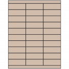 2.83" x 1"  Sheet Label