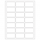 2.512" x 1.378"  Sheet Label