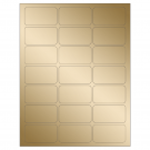 2.512" x 1.378"  Sheet Label