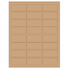 2.5" x 1.125"  Sheet Label
