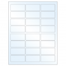 2.5" x 1.125"  Sheet Label