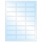 2.5" x 1.125"  Sheet Label