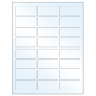 2.5" x 1.125"  Sheet Label