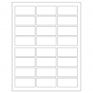 2.5" x 1.125"  Sheet Label