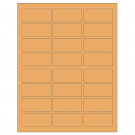 2.5" x 1.125"  Sheet Label