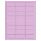 2.5" x 1.125"  Sheet Label