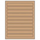 7.5" x 0.75"  Sheet Label