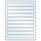 7.5" x 0.75"  Sheet Label