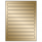 7.5" x 0.75"  Sheet Label