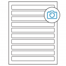 7.5" x 0.75"  Sheet Label