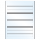 7.5" x 0.75"  Sheet Label