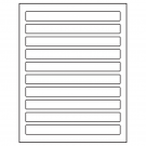 7.5" x 0.75"  Sheet Label