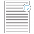 7.5" x 0.75"  Sheet Label