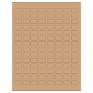 0.875" x 0.5"  Sheet Label