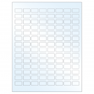 0.875" x 0.5"  Sheet Label