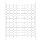 0.875" x 0.5"  Sheet Label