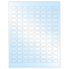 0.875" x 0.5"  Sheet Label