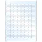 0.875" x 0.5"  Sheet Label