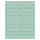 0.875" x 0.5"  Sheet Label