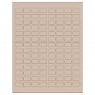 0.875" x 0.5"  Sheet Label