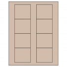 2.75" x 2.5"  Sheet Label