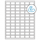 1.25" x 0.75"  Sheet Label