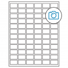 1.25" x 0.75"  Sheet Label