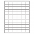 1.25" x 0.75"  Sheet Label