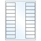 2.625" x 1"  Sheet Label