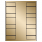 2.625" x 1"  Sheet Label