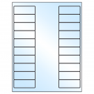 2.625" x 1"  Sheet Label